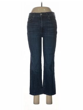 AYR Dark Blue Short Flare Jeans